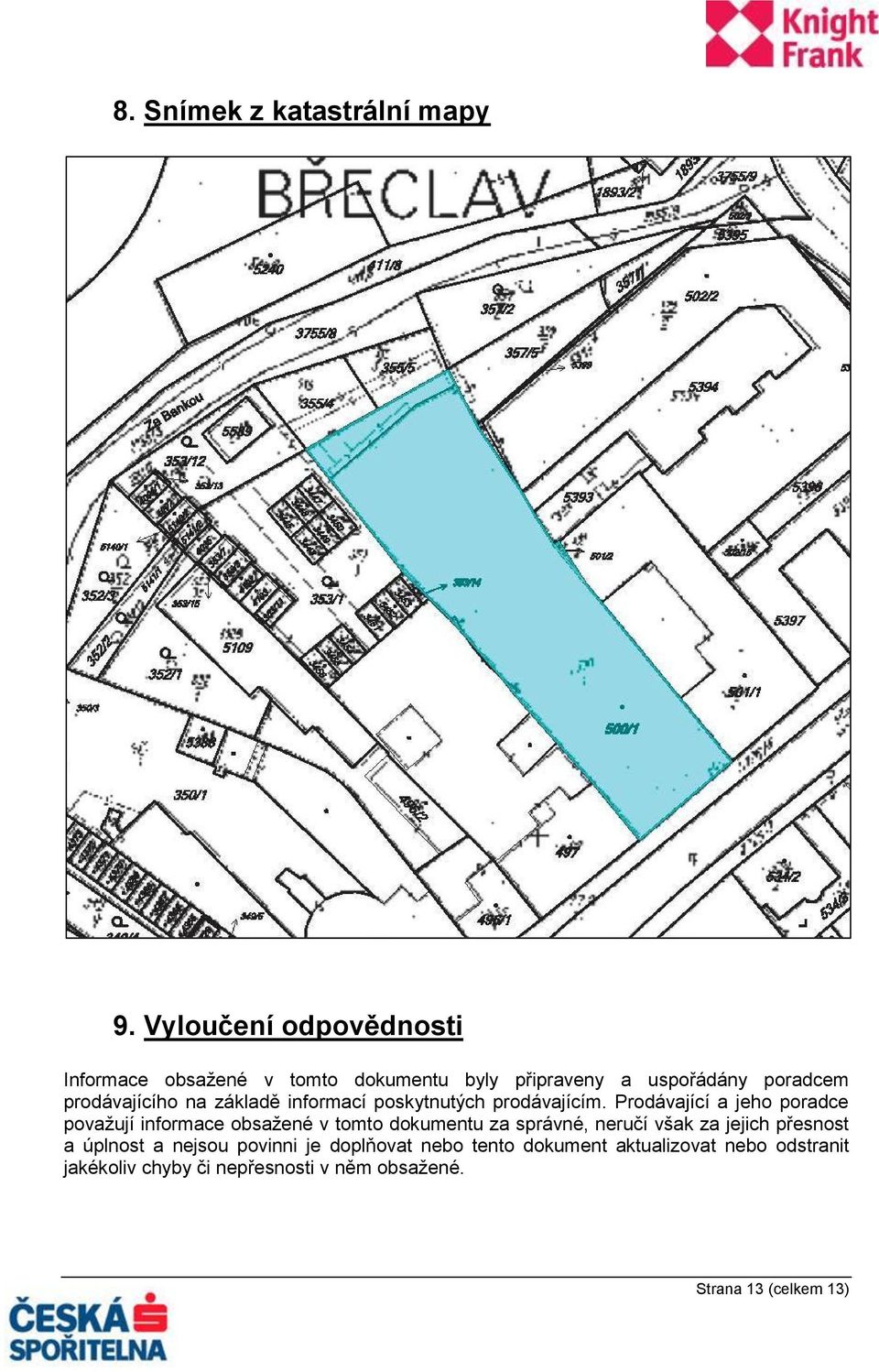 základě informací poskytnutých prodávajícím.