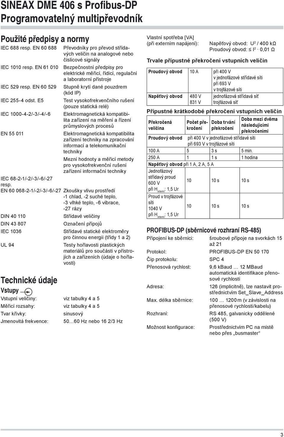 Stupně krytí dané pouzdrem (kód IP) Test vysokofrekvenčního rušení (pouze statická relé) Elektromagnetická kompatibilita zařízení na měření a řízení průmyslových procesů Elektromagnetická