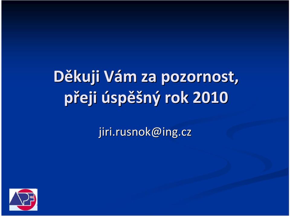 úspěšný rok 2010