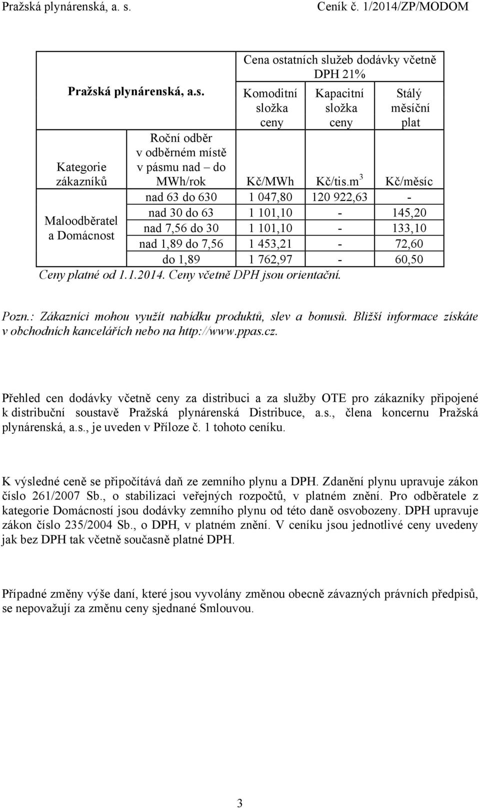 Ceny včetně DPH jsou orientační. Pozn.: Zákazníci mohou využít nabídku produktů, slev a bonusů. Bližší informace získáte v obchodních kancelářích nebo na http://www.ppas.cz.