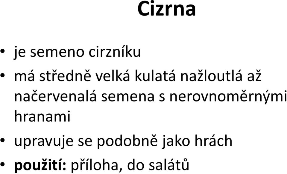 semena s nerovnoměrnými hranami upravuje