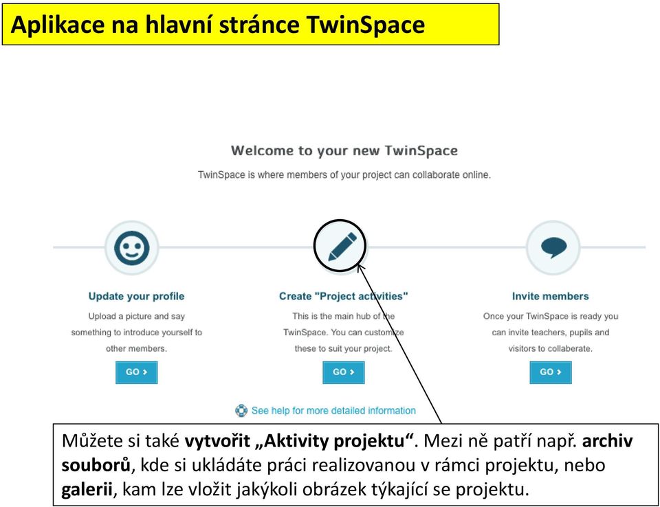 archiv souborů, kde si ukládáte práci realizovanou v rámci