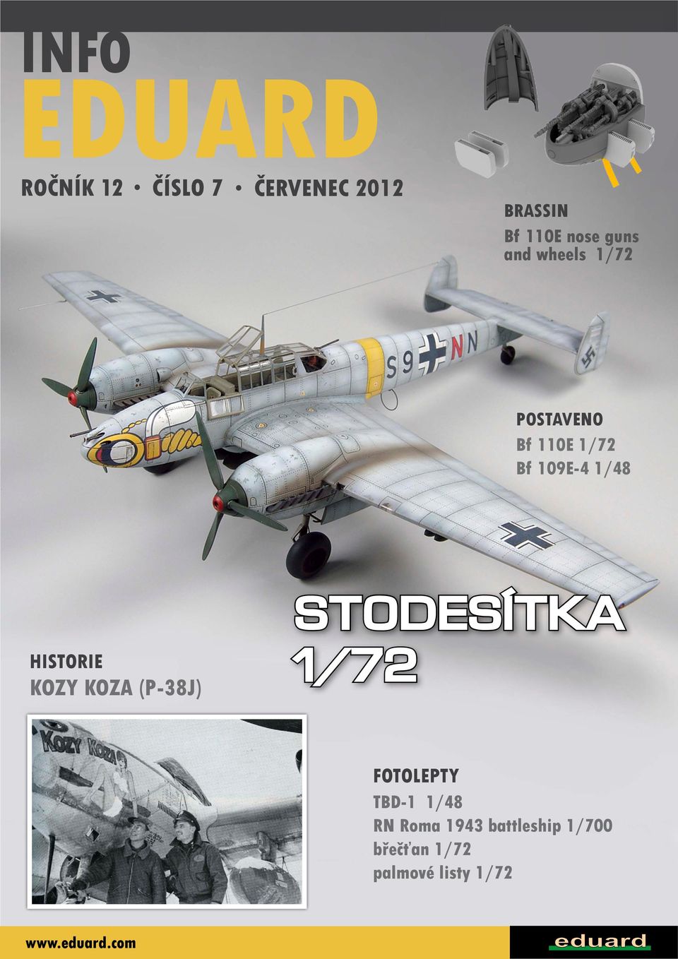 KOZY KOZA (P-38J) STODESÍTKA 1/72!