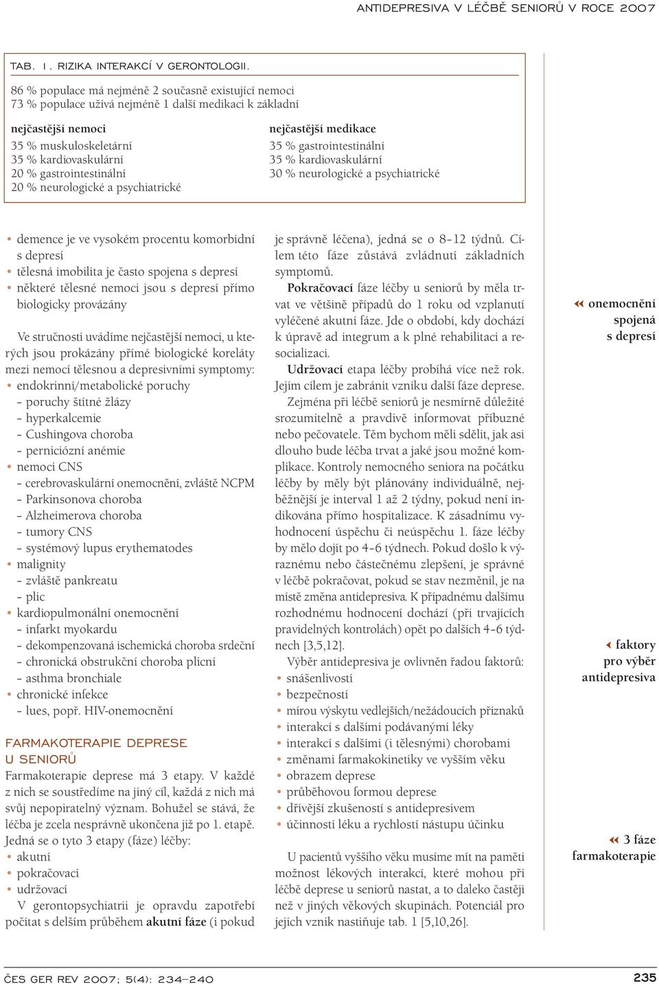 % kardiovaskulární 35 % kardiovaskulární 20 % gastrointestinální 30 % neurologické a psychiatrické 20 % neurologické a psychiatrické demence je ve vysokém procentu komorbidní s depresí tělesná