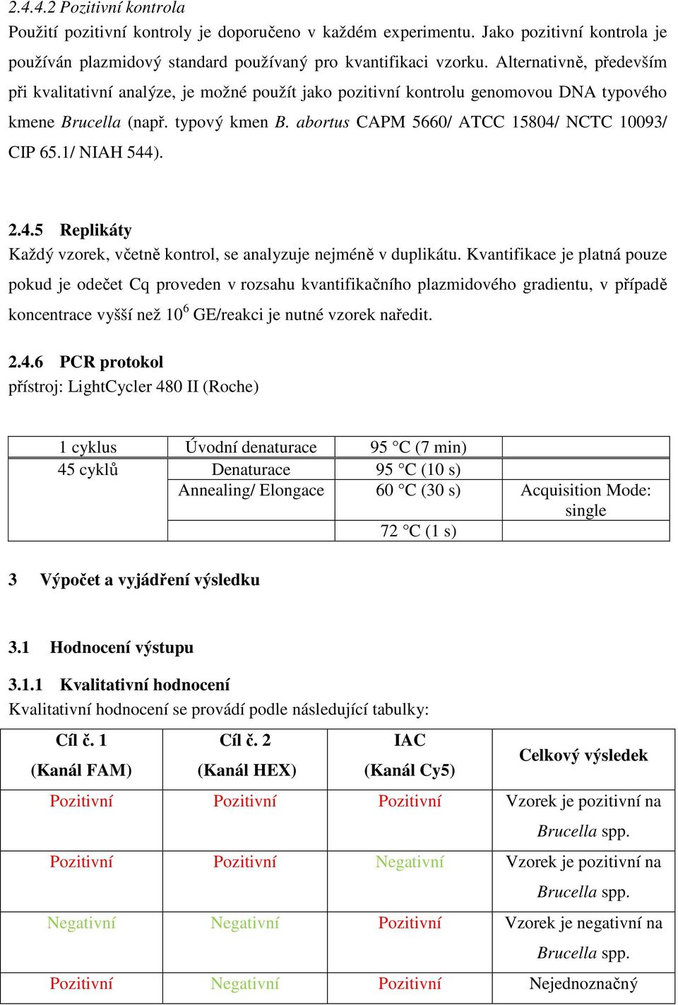 1/ NIAH 544). 2.4.5 Replikáty Každý vzorek, včetně kontrol, se analyzuje nejméně v duplikátu.