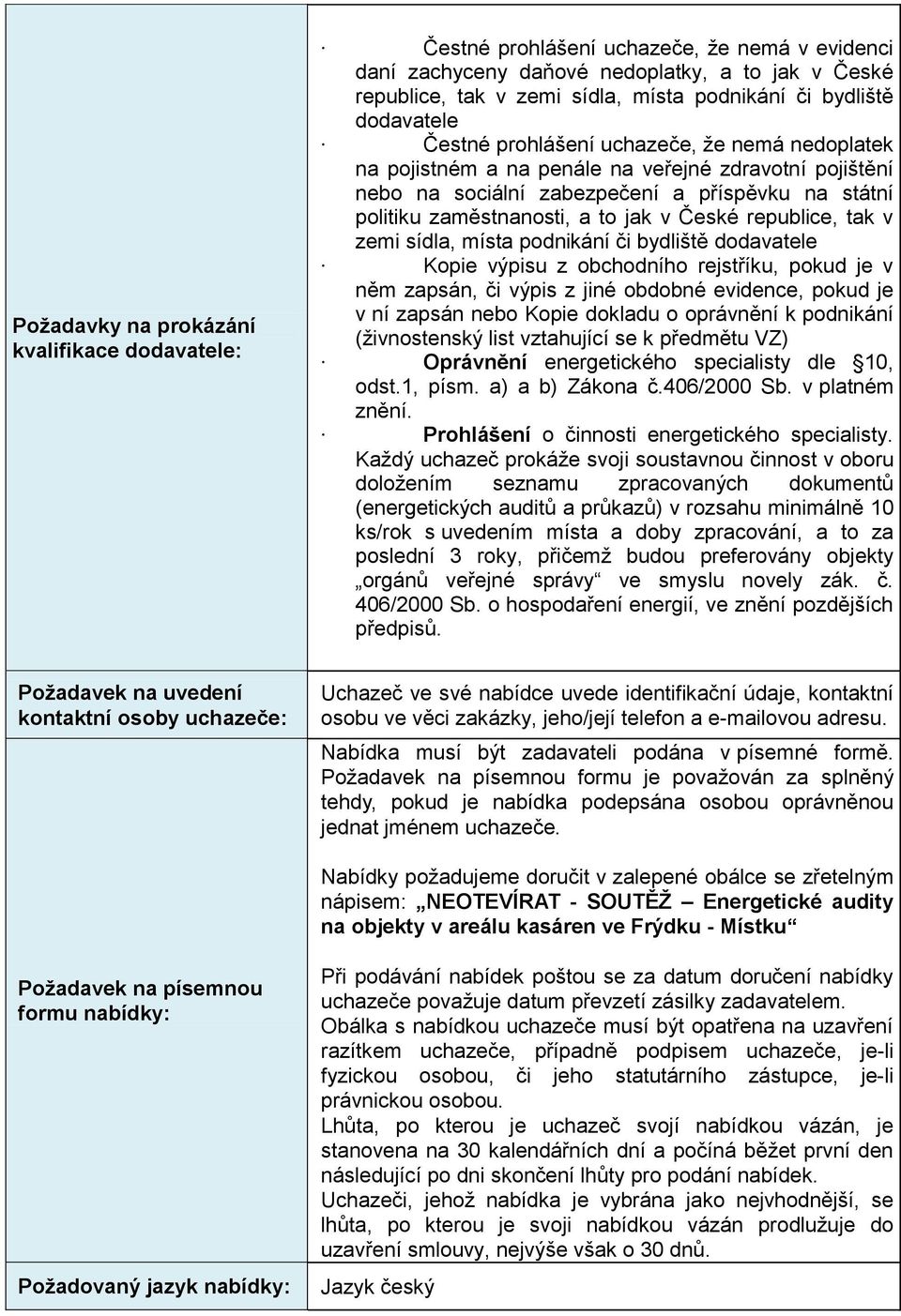 to jak v České republice, tak v zemi sídla, místa podnikání či bydliště dodavatele Kopie výpisu z obchodního rejstříku, pokud je v něm zapsán, či výpis z jiné obdobné evidence, pokud je v ní zapsán