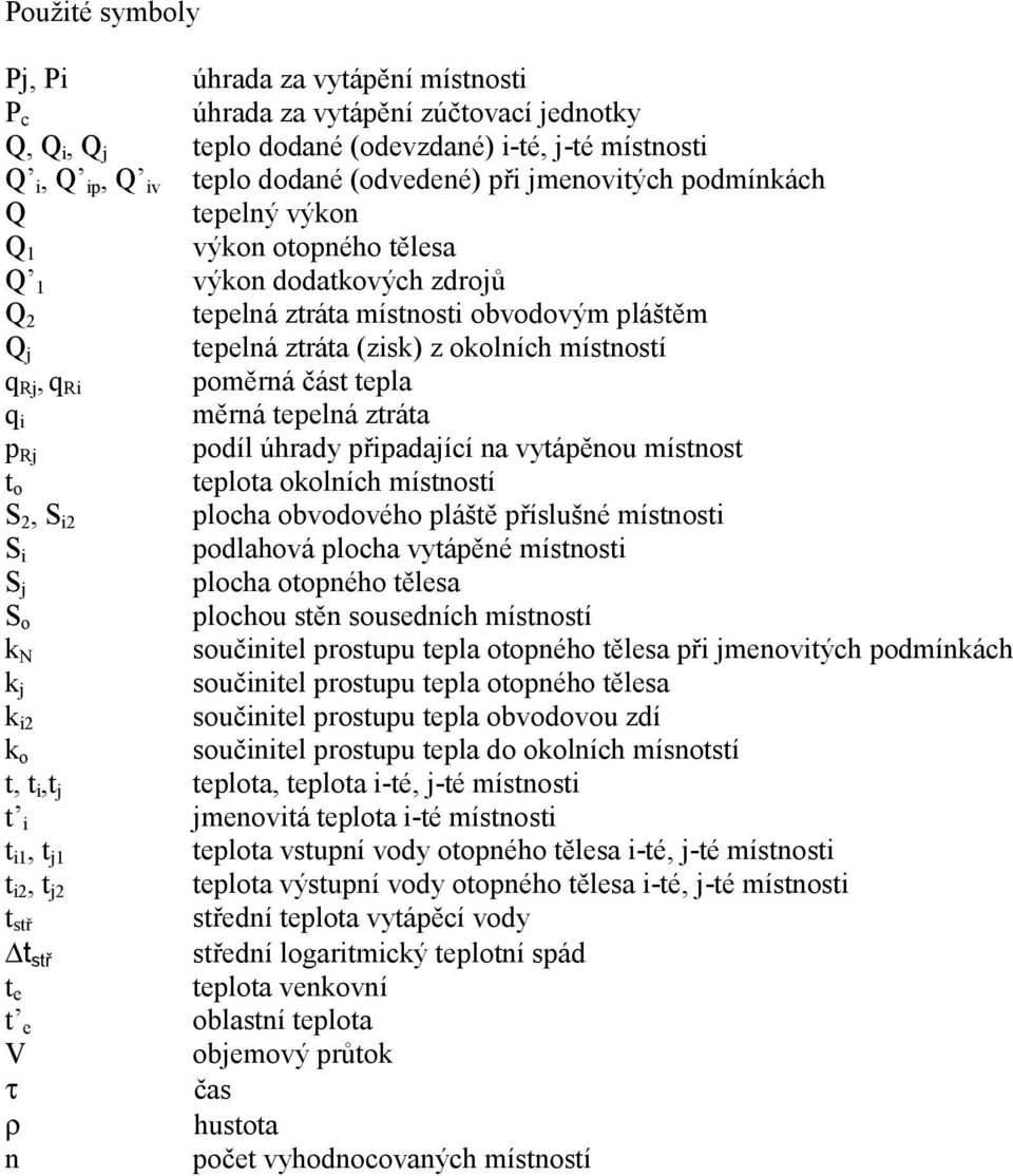 místostí 2, 2 ploha obvodového pláště příslušé místost podlahová ploha vytápěé místost ploha otopého tělsa o plohou stě sousdíh místostí k součtl prostupu tpla otopého tělsa př movtýh podmíkáh k