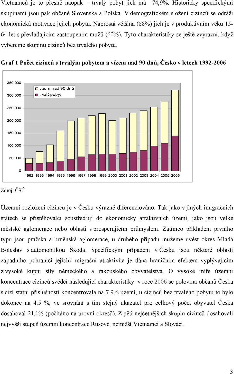 Tyto charakteristiky se ještě zvýrazní, když vybereme skupinu cizinců bez trvalého pobytu.