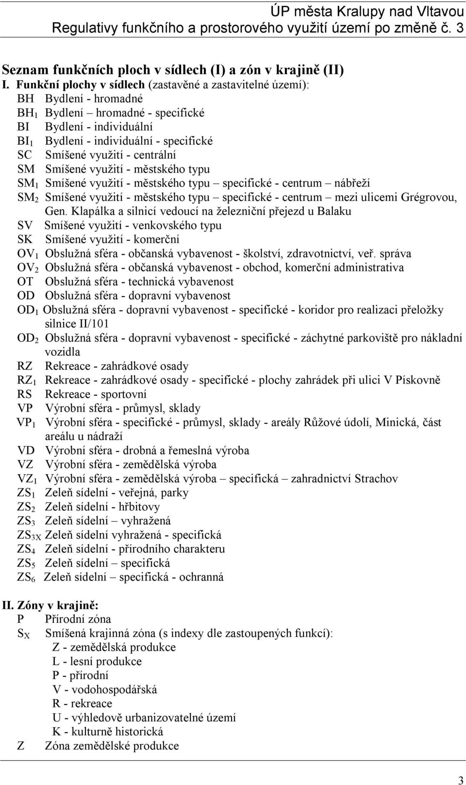 využití - centrální SM Smíšené využití - městského typu SM 1 Smíšené využití - městského typu specifické - centrum nábřeží SM 2 Smíšené využití - městského typu specifické - centrum mezi ulicemi