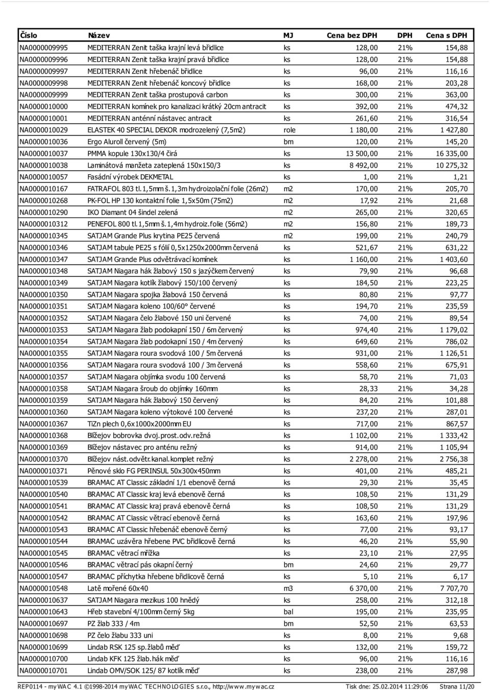 MEDITERRAN komínek pro kanalizaci krátký 20cm antracit ks 392,00 21% 474,32 NA0000010001 MEDITERRAN anténní nástavec antracit ks 261,60 21% 316,54 NA0000010029 ELASTEK 40 SPECIAL DEKOR modrozelený