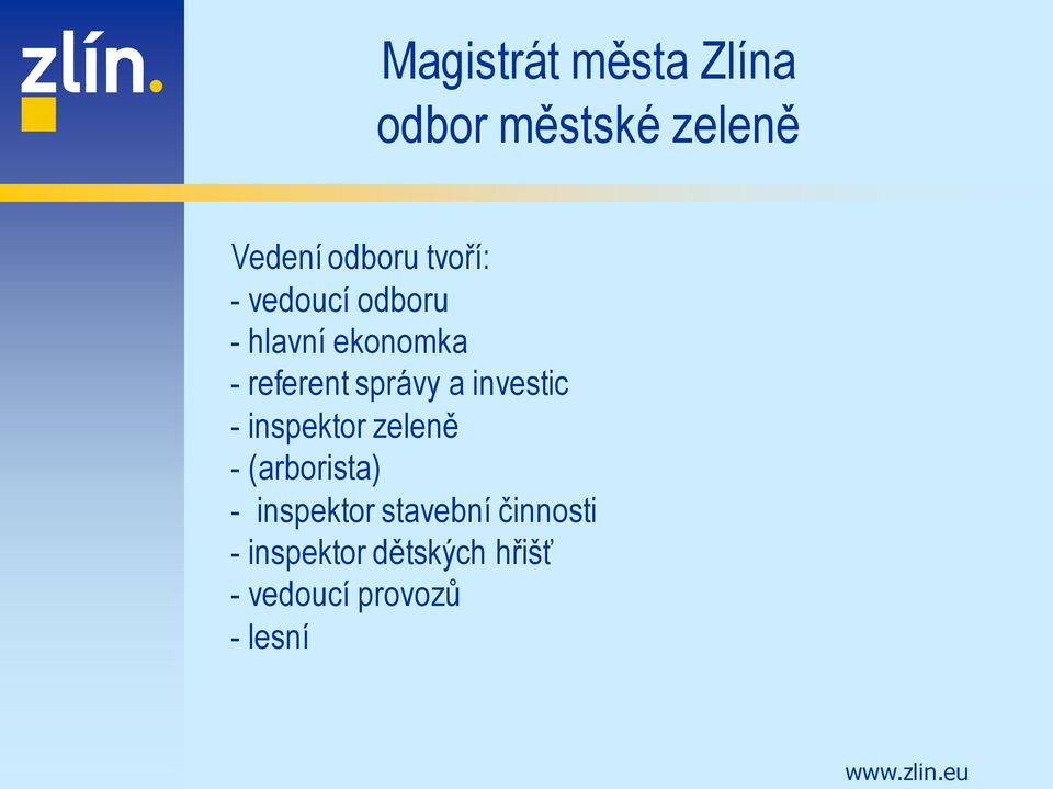 zeleně - (arborista) - inspektor stavební