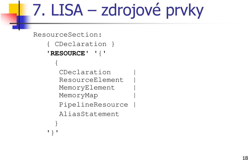 CDeclaration ResourceElement