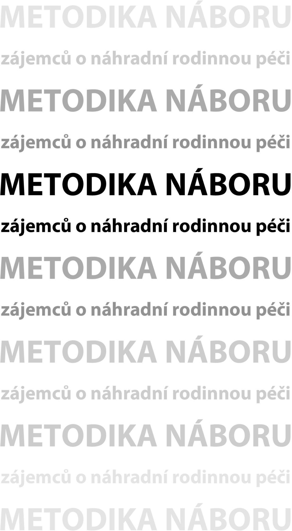 METODIKA NÁBORU