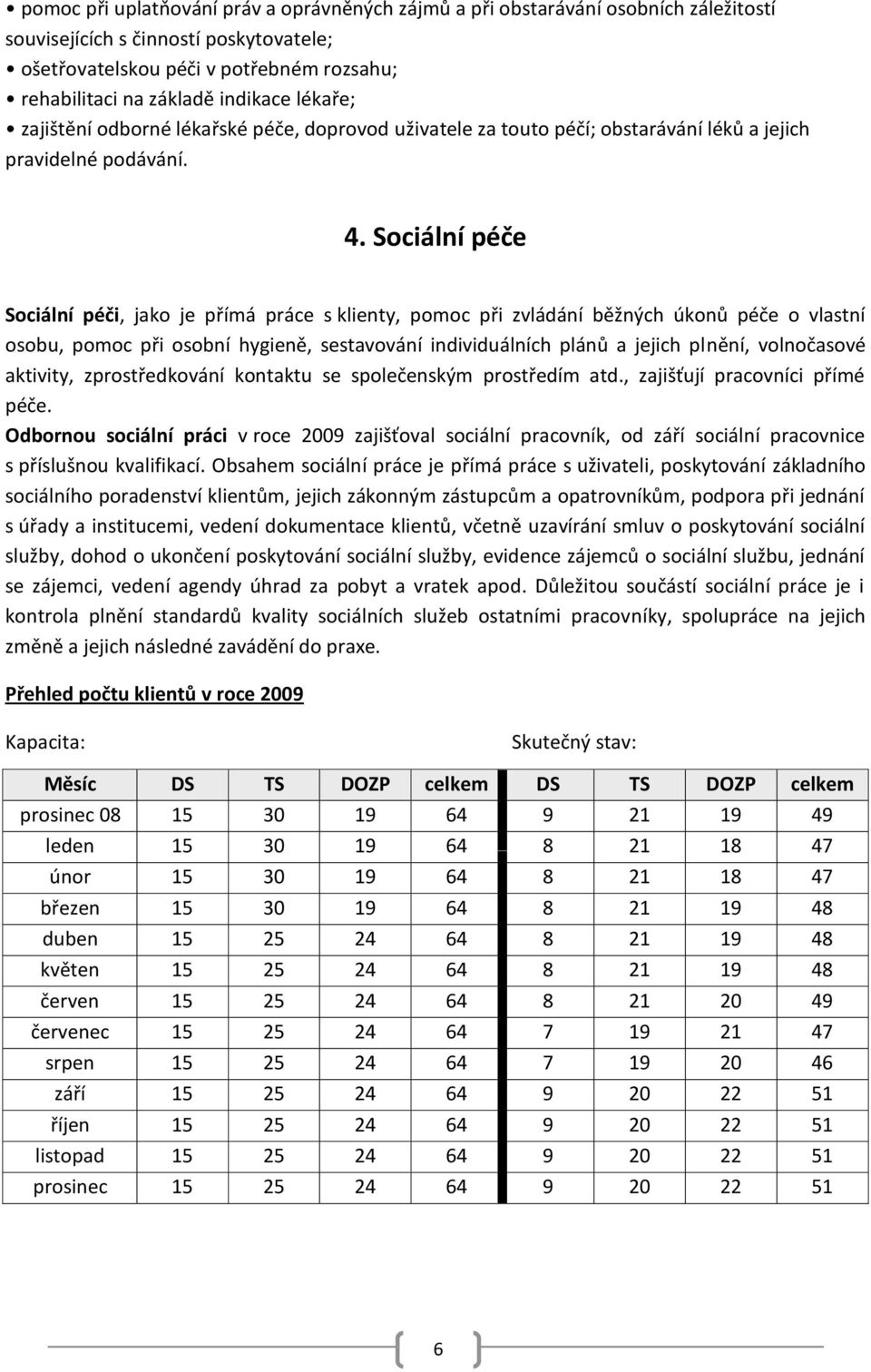 Sociální péče Sociální péči, jako je přímá práce s klienty, pomoc při zvládání běžných úkonů péče o vlastní osobu, pomoc při osobní hygieně, sestavování individuálních plánů a jejich plnění,