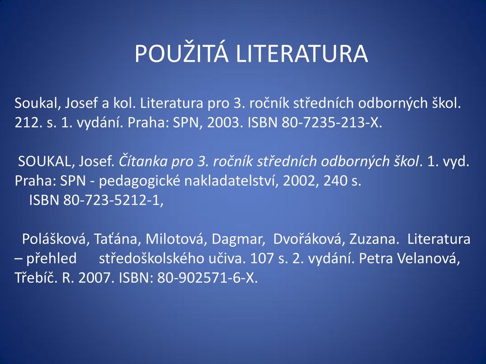 Praha: SPN - pedagogické nakladatelství, 2002, 240 s.
