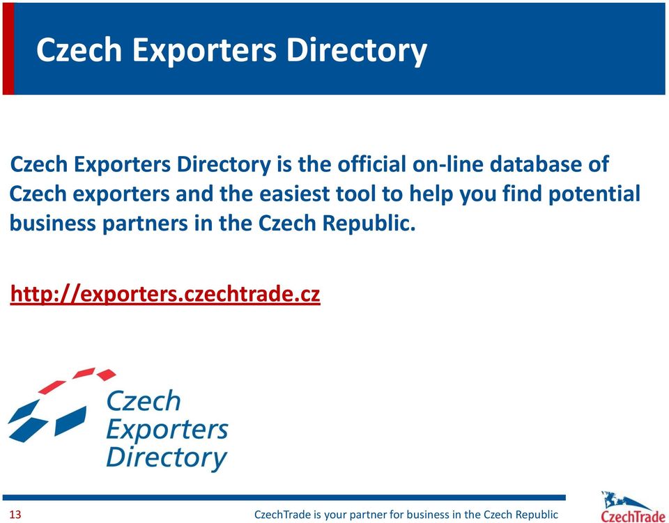find potential business partners in the Czech Republic.