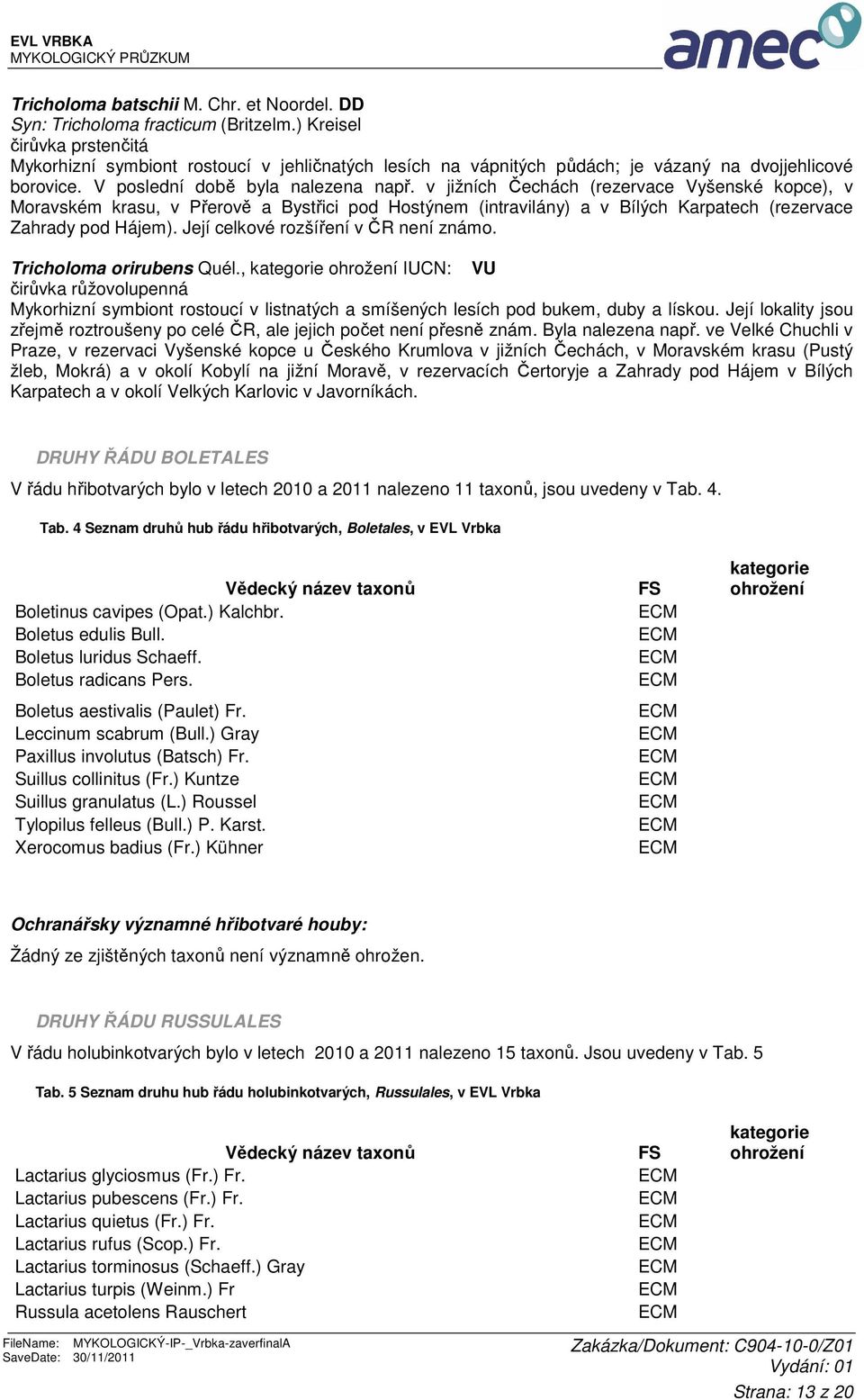 v jižních Čechách (rezervace Vyšenské kopce), v Moravském krasu, v Přerově a Bystřici pod Hostýnem (intravilány) a v Bílých Karpatech (rezervace Zahrady pod Hájem).