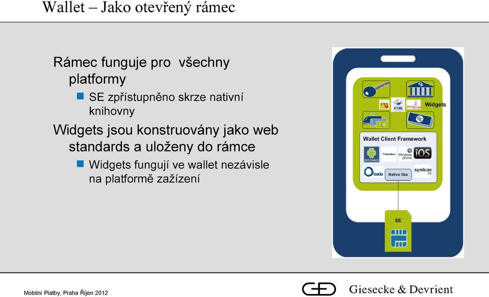 Widgets jsou konstruovány jako web standards a uloženy