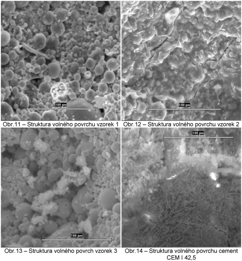 Obr.13 Struktura volného povrch vzorek 3