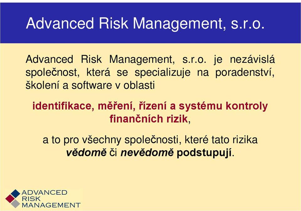 software v oblasti identifikace, měření, řízení a systému kontroly