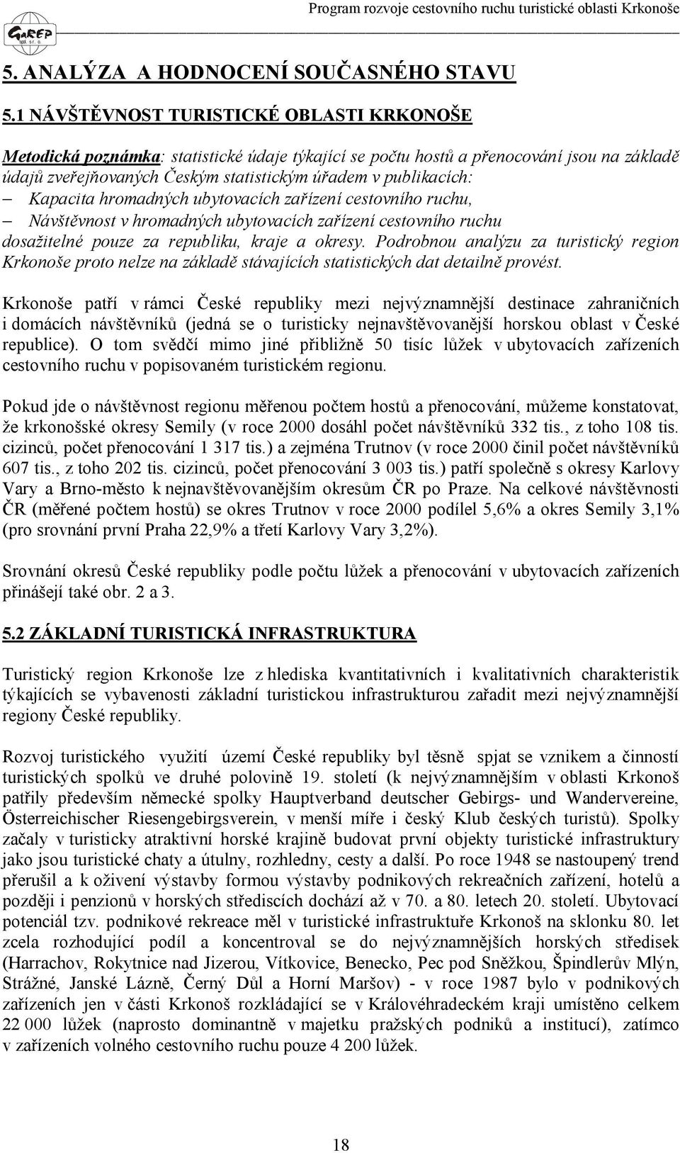 Kapacita hromadných ubytovacích zařízení cestovního ruchu, Návštěvnost v hromadných ubytovacích zařízení cestovního ruchu dosažitelné pouze za republiku, kraje a okresy.