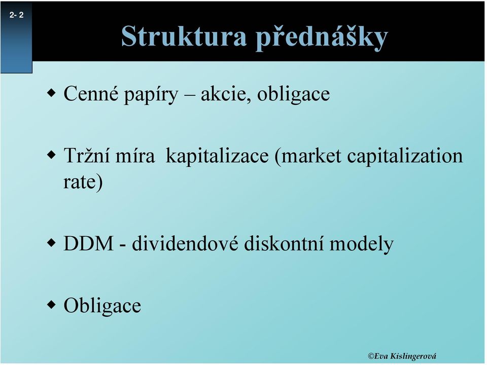 kapitalizace (market capitalization