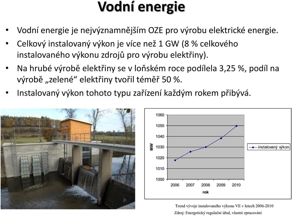 výrobu elektřiny).