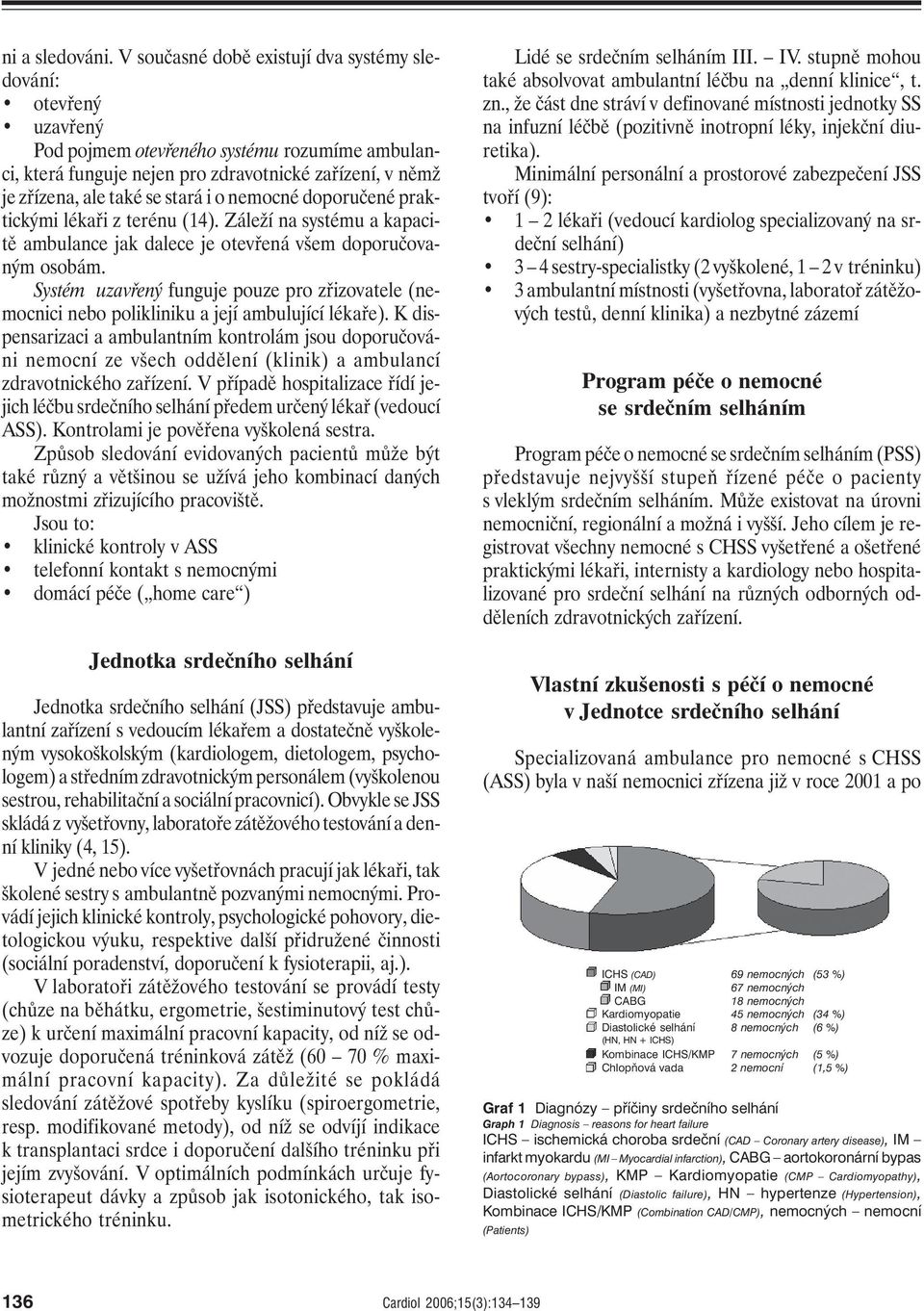 i o nemocné doporučené praktickými lékaři z terénu (14). Záleží na systému a kapacitě ambulance jak dalece je otevřená všem doporučovaným osobám.