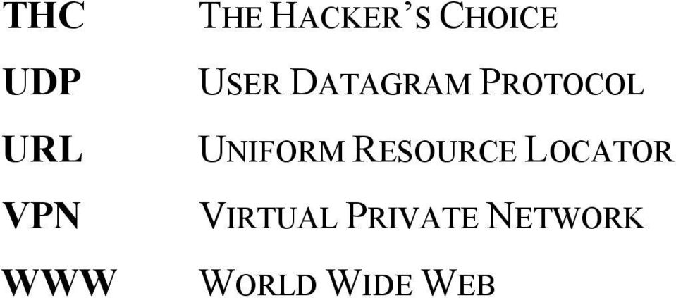 UNIFORM RESOURCE LOCATOR