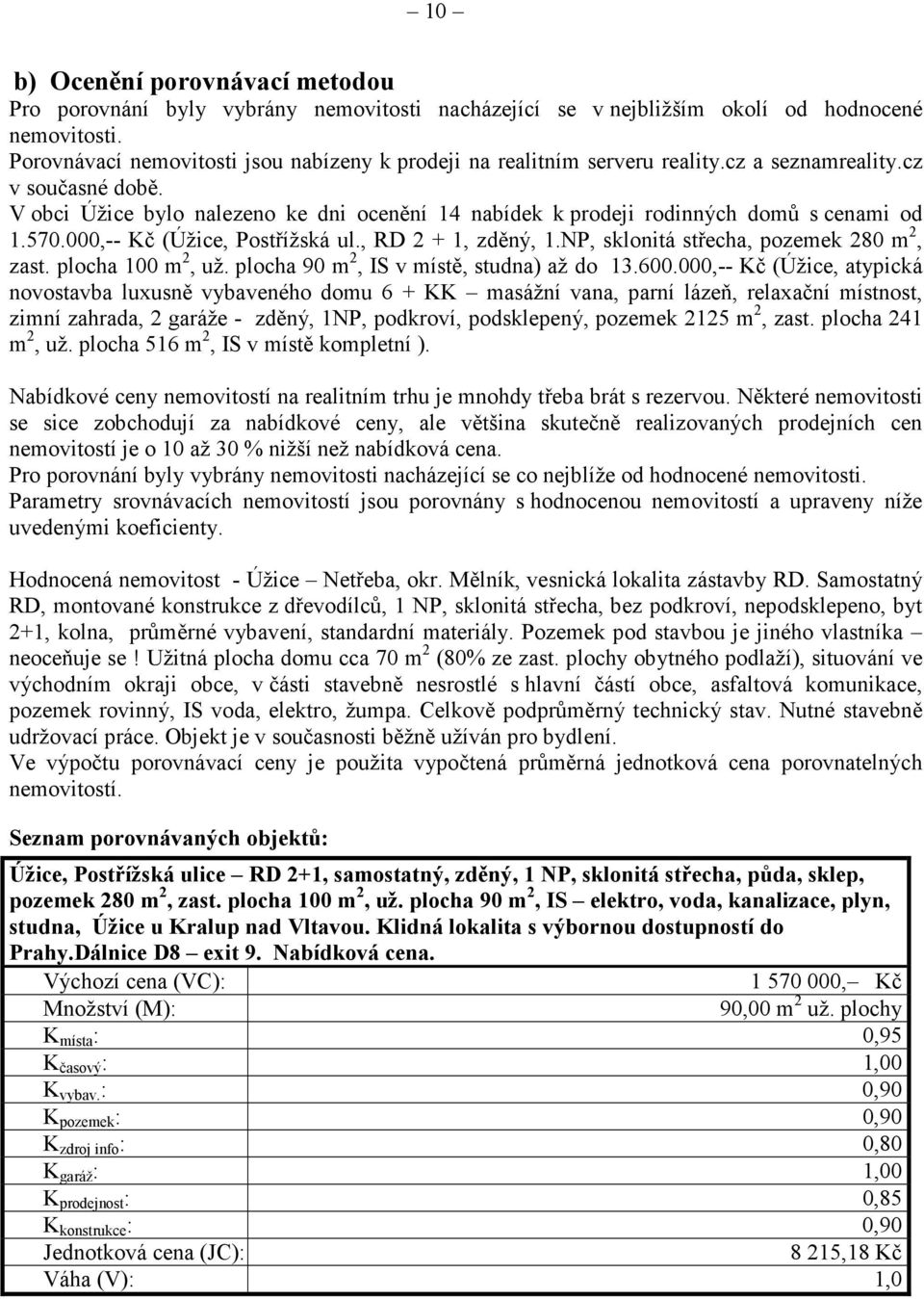 V obci Úžice bylo nalezeno ke dni ocenění 14 nabídek k prodeji rodinných domů s cenami od 1.570.000,-- Kč (Úžice, Postřížská ul., RD 2 + 1, zděný, 1.NP, sklonitá střecha, pozemek 280 m 2, zast.