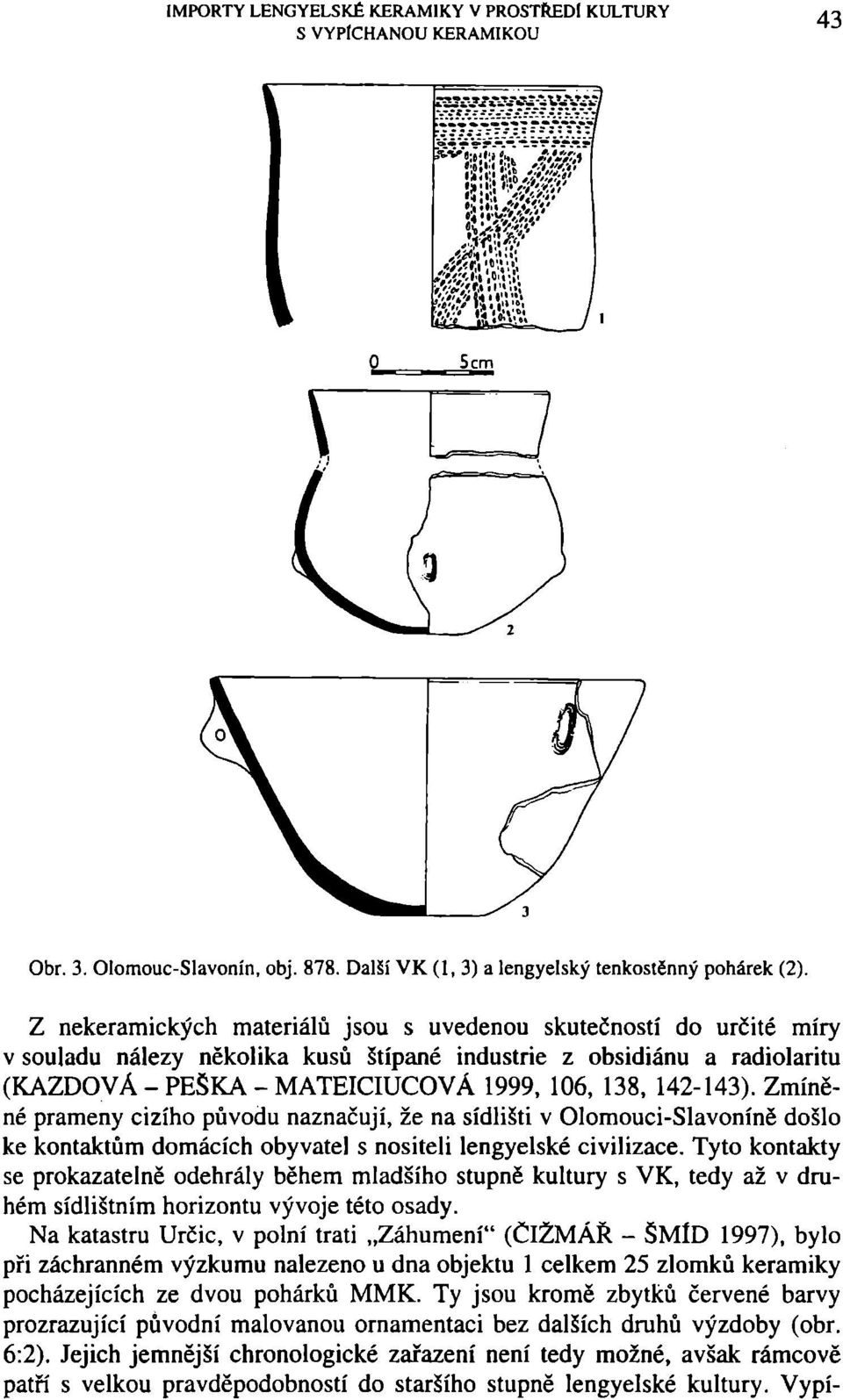 142-143). Zmíněné prameny cizího původu naznačují, že na sídlišti v Olomouci-Slavoníně došlo ke kontaktům domácích obyvatel s nositeli lengyelské civilizace.