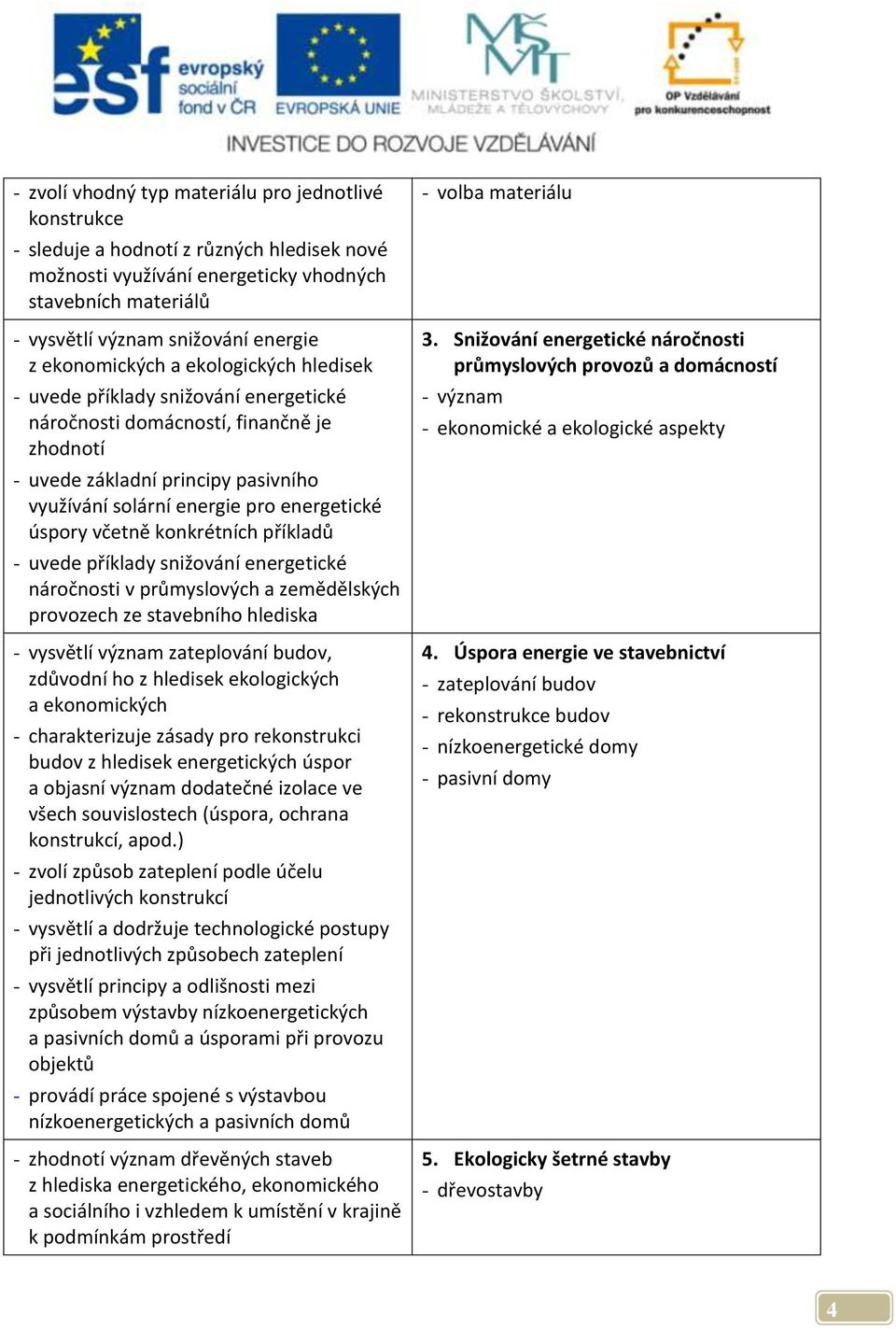 úspory včetně konkrétních příkladů - uvede příklady snižování energetické náročnosti v průmyslových a zemědělských provozech ze stavebního hlediska - vysvětlí význam zateplování budov, zdůvodní ho z