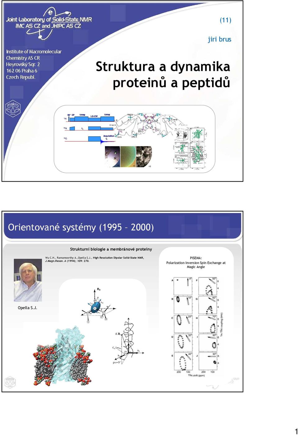 , Ramamoorthy A.,Opella S.J., High Resolution Dipolar Solid-State NMR, J.Magn.