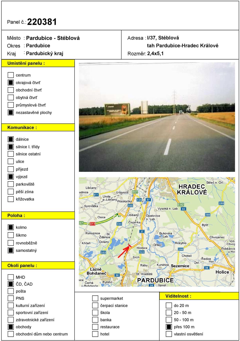 Okres : Pardubice Kraj : Pardubický