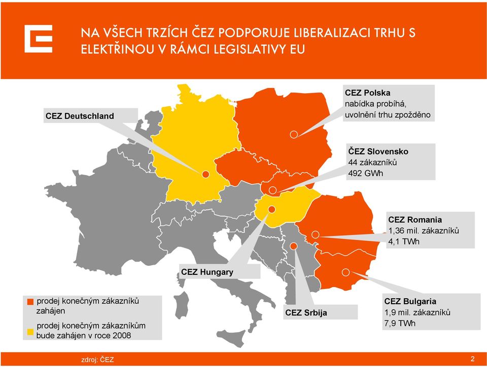 GWh CEZ Romania 1,36 mil.