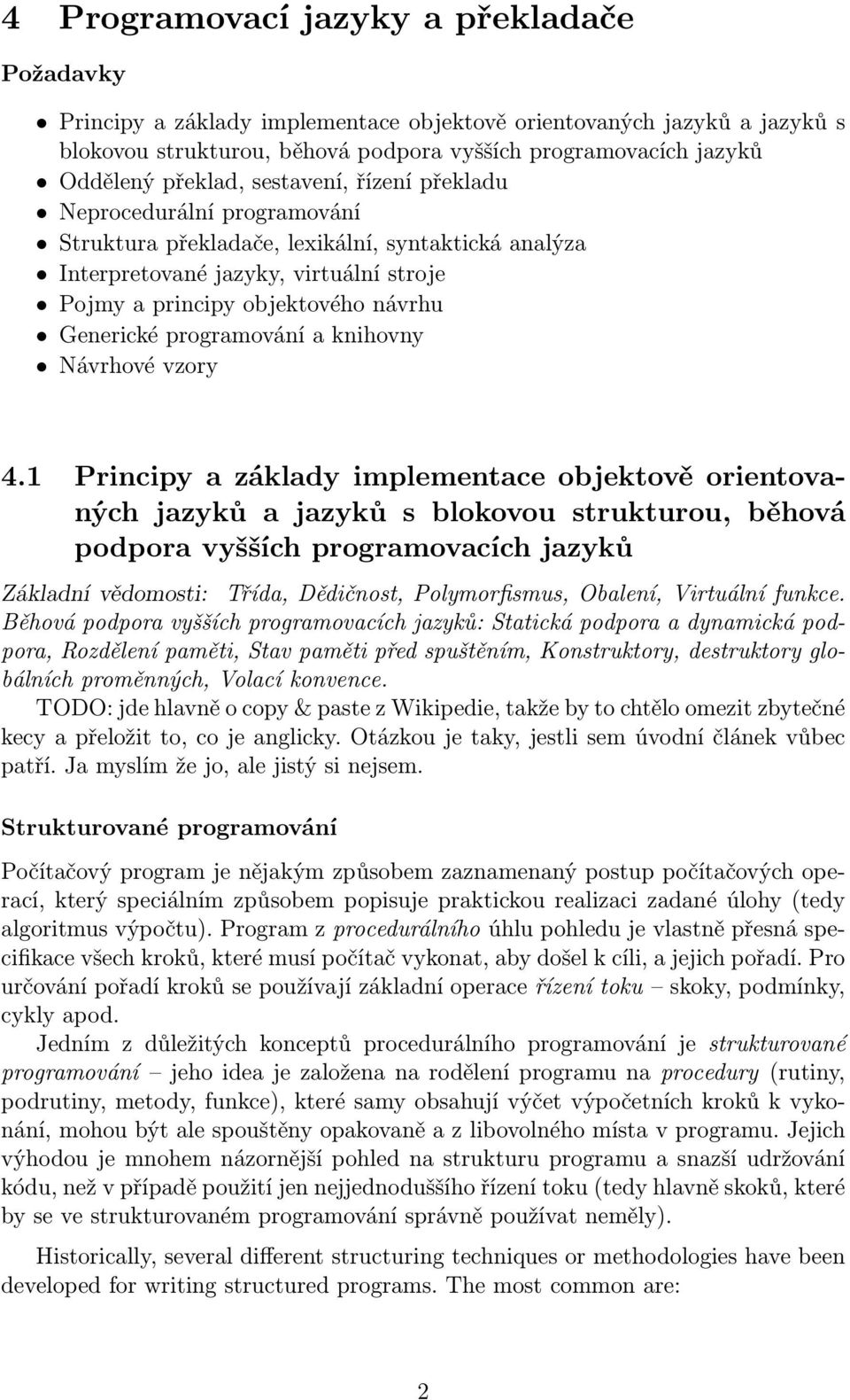 Generické programování a knihovny Návrhové vzory 4.
