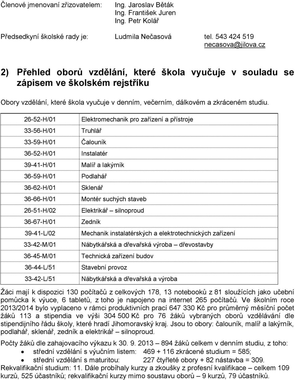 26-52-H/01 33-56-H/01 33-59-H/01 36-52-H/01 39-41-H/01 36-59-H/01 36-62-H/01 36-66-H/01 26-51-H/02 36-67-H/01 39-41-L/02 33-42-M/01 36-45-M/01 36-44-L/51 33-42-L/51 Elektromechanik pro zařízení a