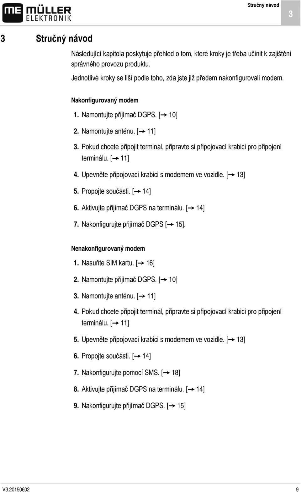 Pokud chcete připojit terminál, připravte si připojovací krabici pro připojení terminálu. [ 11] 4. Upevněte připojovací krabici s modemem ve vozidle. [ 13] 5. Propojte součásti. [ 14] 6.