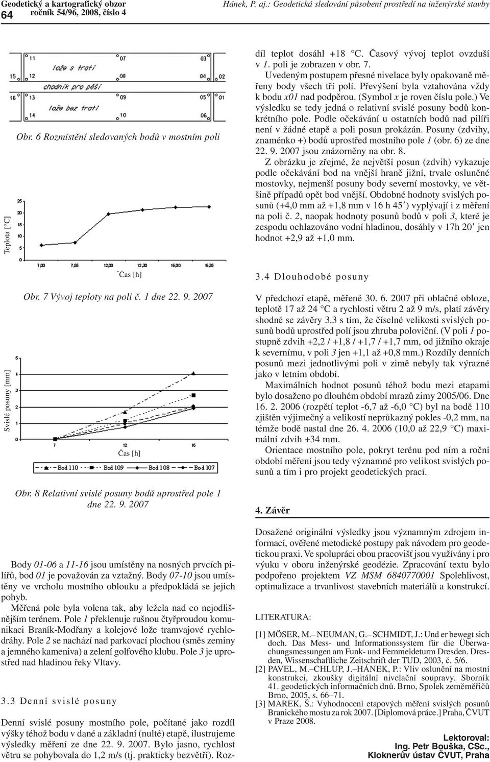 Bylo jasno, rychlost větru se pohybovala do 1,2 m/s (tj. prakticky bezvětří). Rozdíl teplot dosáhl +18 C. Časový vývoj teplot ovzduší v 1. poli je zobrazen v obr. 7.