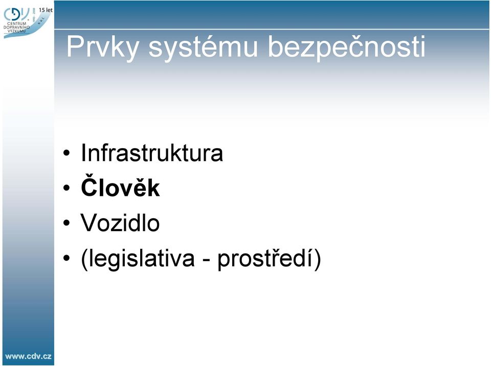 Infrastruktura Člověk