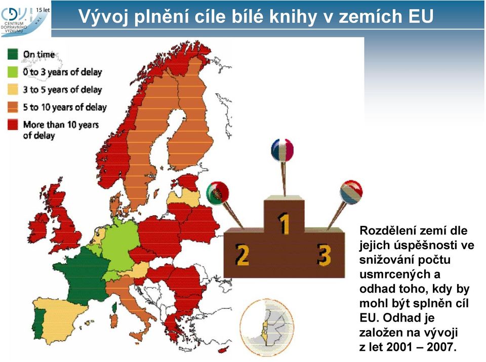 počtu usmrcených a odhad toho, kdy by mohl být