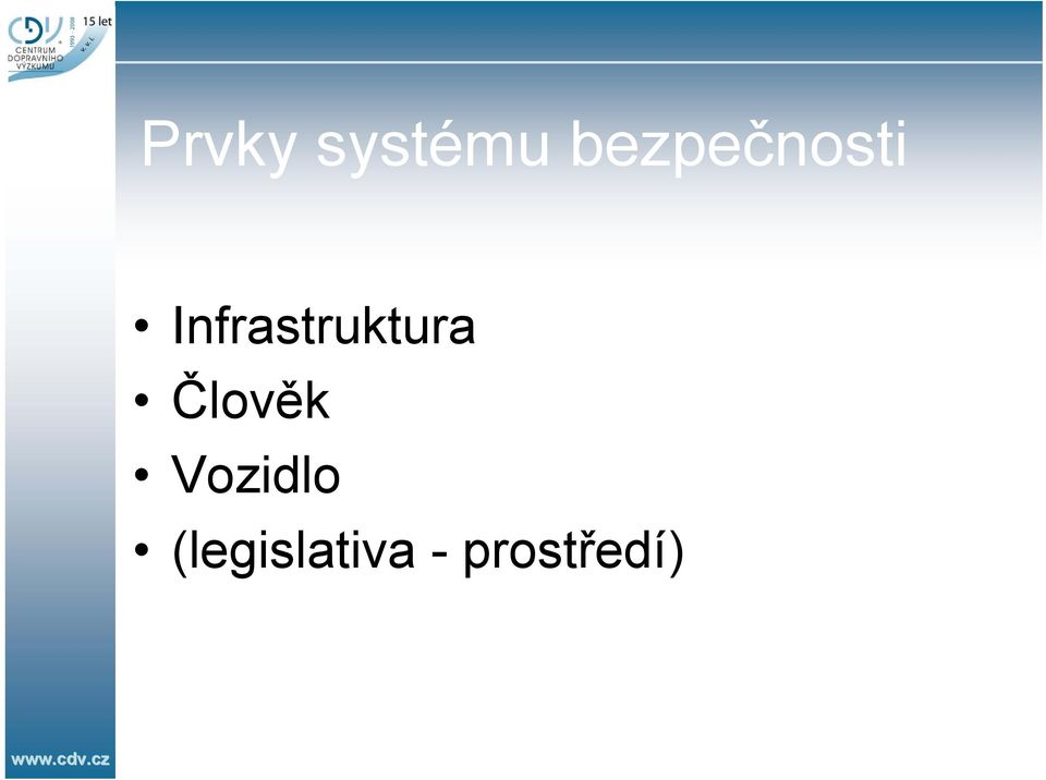 Infrastruktura Člověk