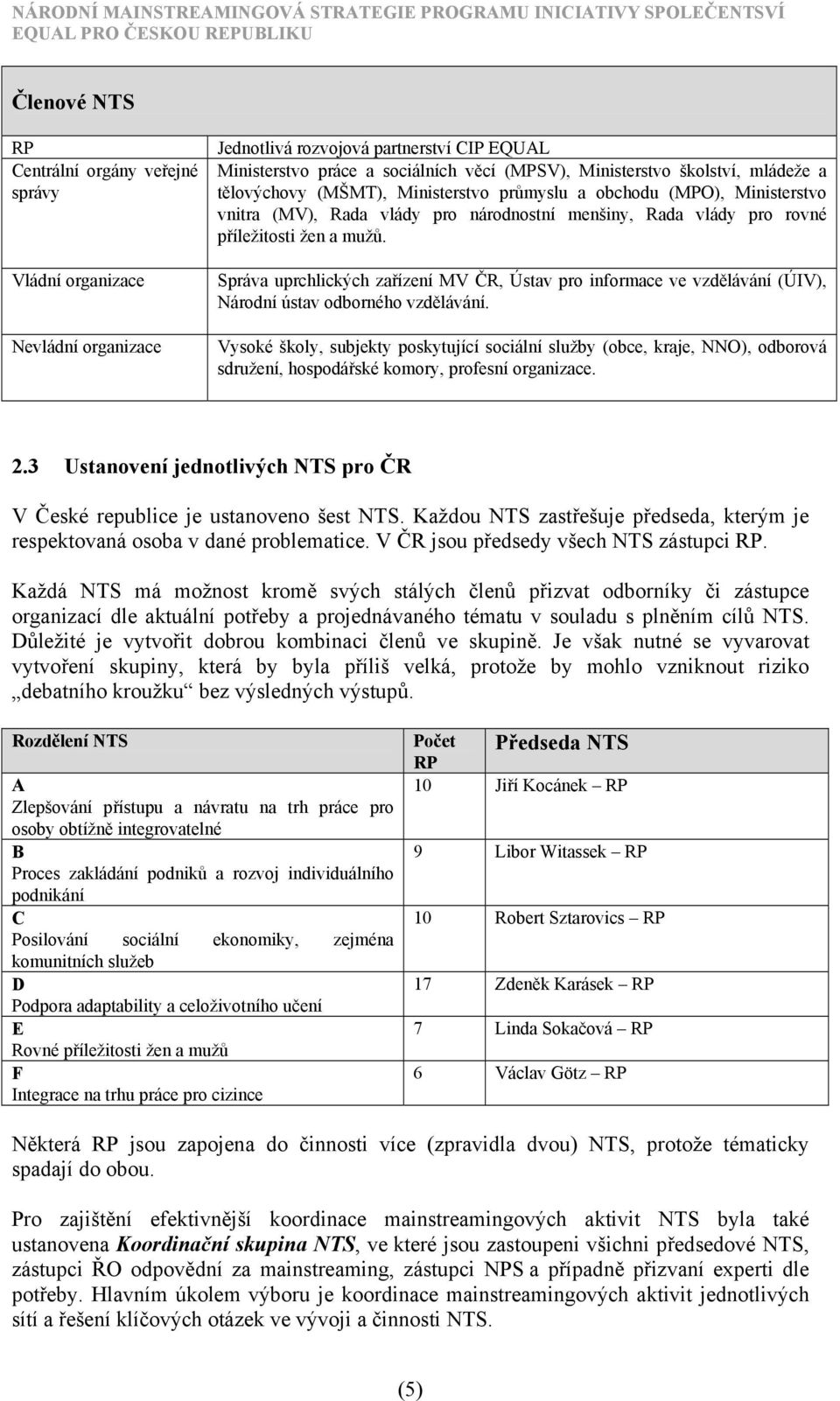 Správa uprchlických zařízení MV ČR, Ústav pro informace ve vzdělávání (ÚIV), Národní ústav odborného vzdělávání.