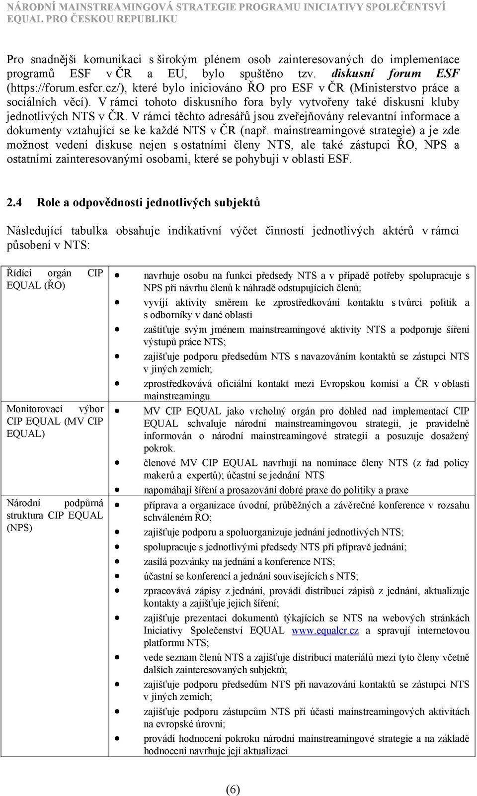 V rámci těchto adresářů jsou zveřejňovány relevantní informace a dokumenty vztahující se ke každé NTS v ČR (např.