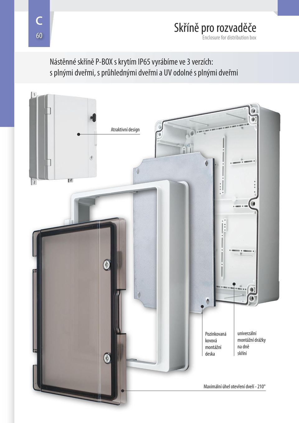 traktivní design Pozinkovaná kovová montážní deska univerzální