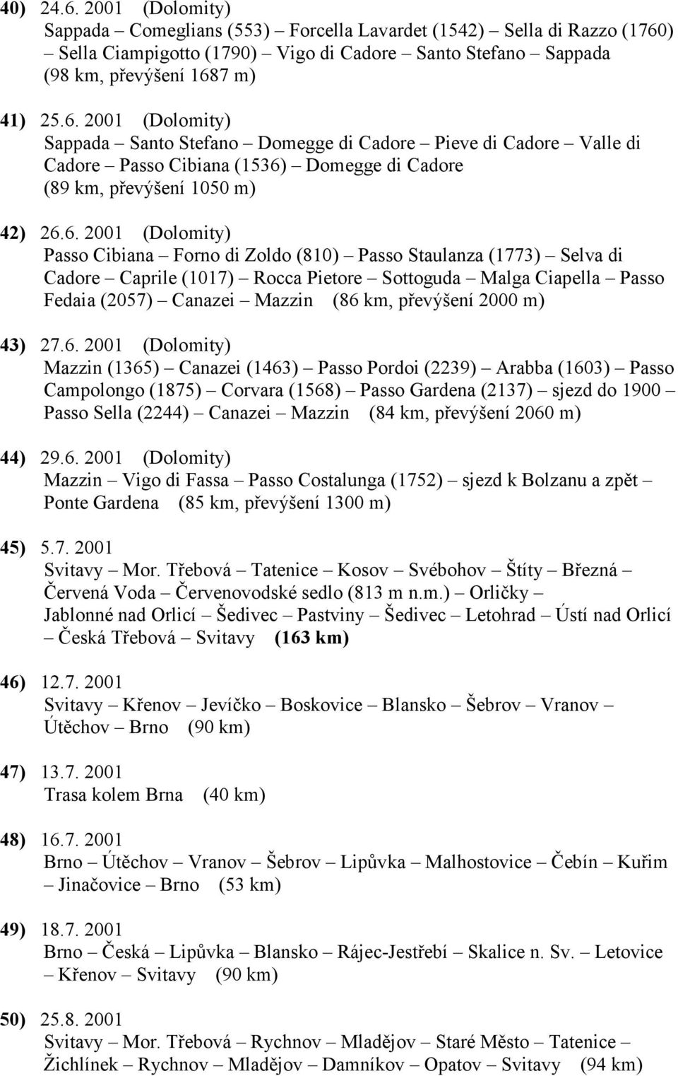 2000 m) 43) 27.6.