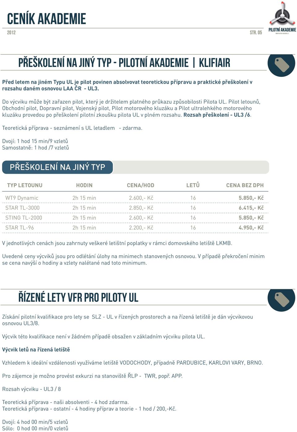 Pilot letounů, Obchodní pilot, Dopravní pilot, Vojenský pilot, Pilot motorového kluzáku a Pilot ultralehkého motorového kluzáku provedou po přeškolení pilotní zkoušku pilota UL v plném rozsahu.