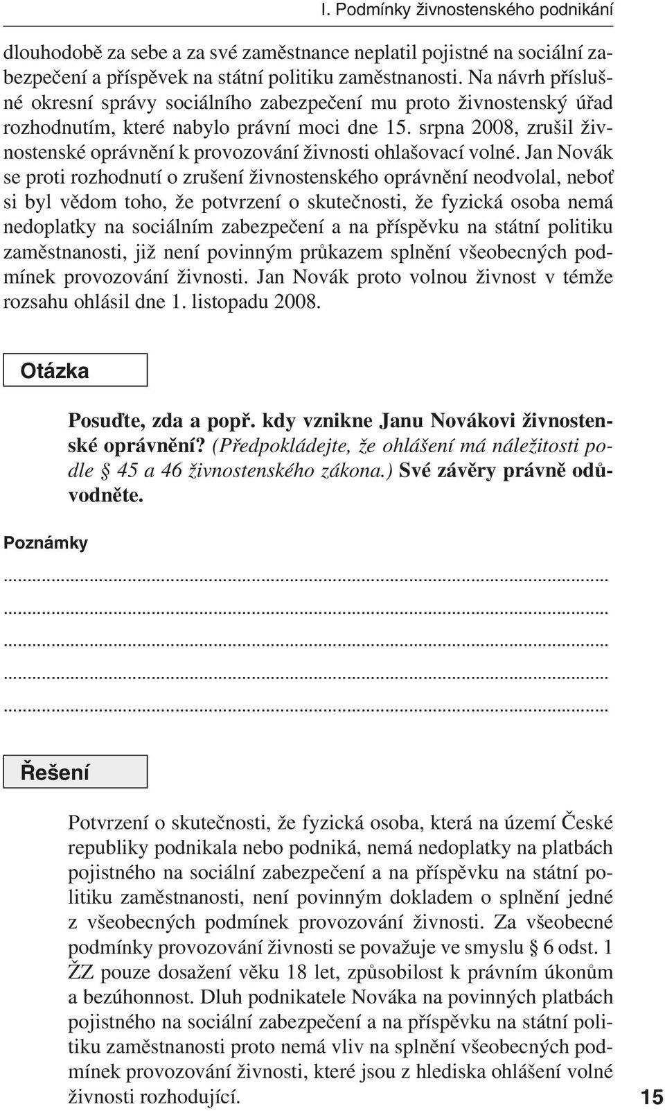 srpna 2008, zrušil živnostenské oprávnění k provozování živnosti ohlašovací volné.