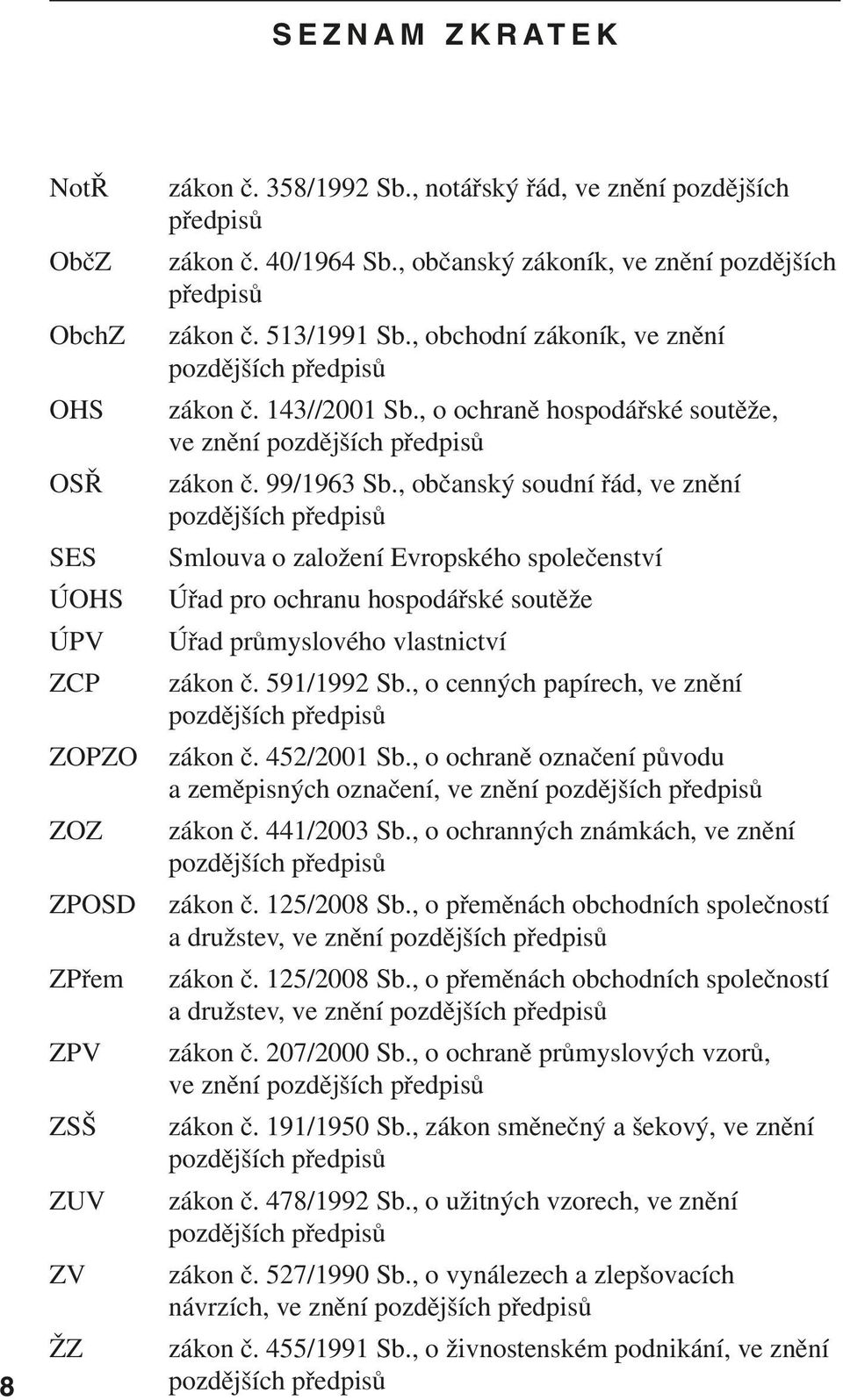 , o ochraně hospodářské soutěže, ve znění pozdějších předpisů zákon č. 99/1963 Sb.