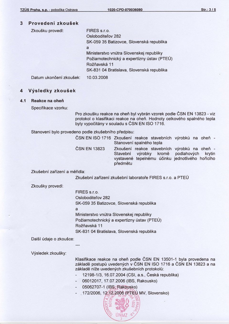 hodnotycelkov6hospln6hotepl v souldus 0Stt EN ISO 1716.